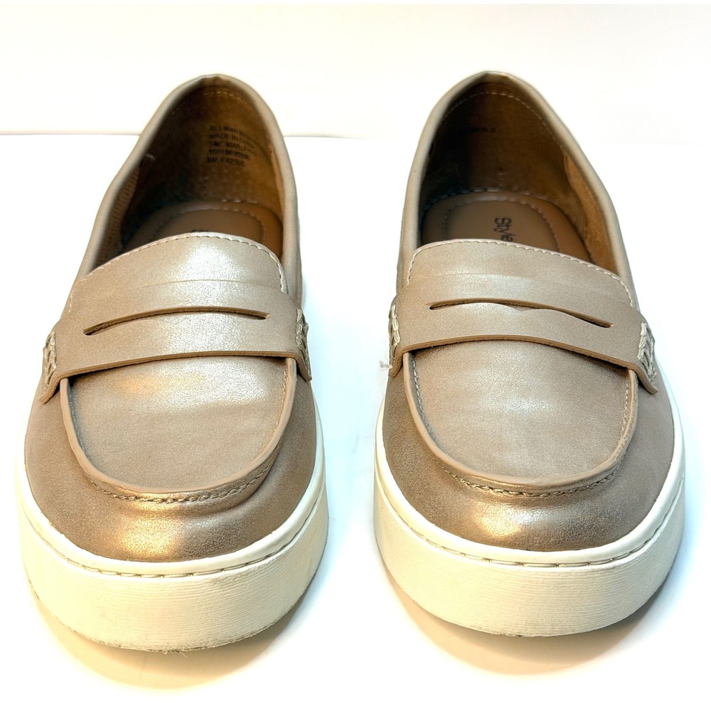 Style & Co Women's Marleyy Slip-On Loafer Flats Platino Size 6M NWT/BOX